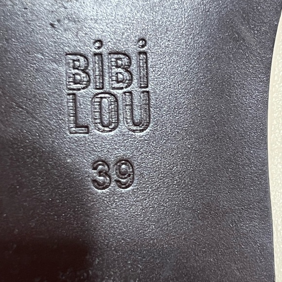 Bibi Lou Molly Backless Loafers Gold Metal Leather Anthropologie Cream Loafers - Picture 10 of 11